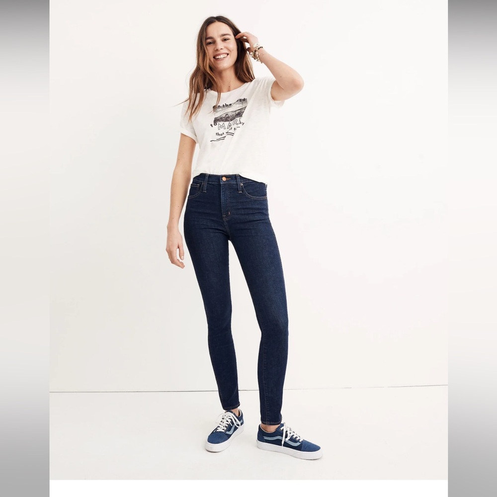 Madewell 10” High-Rise Skinny Jeans in Lucille Wash